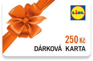 Dárková karta Lidl v hodnotě 250 Kč